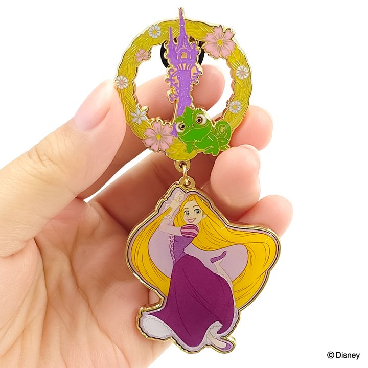 コレクションピンバッジ ラプンツェル＆パスカル04