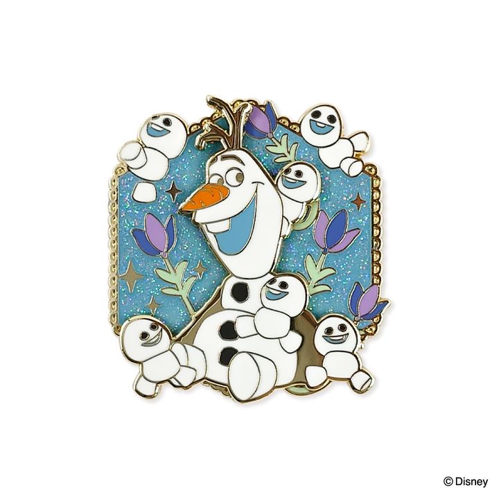 コレクションピンバッジ オラフ＆スノーギース