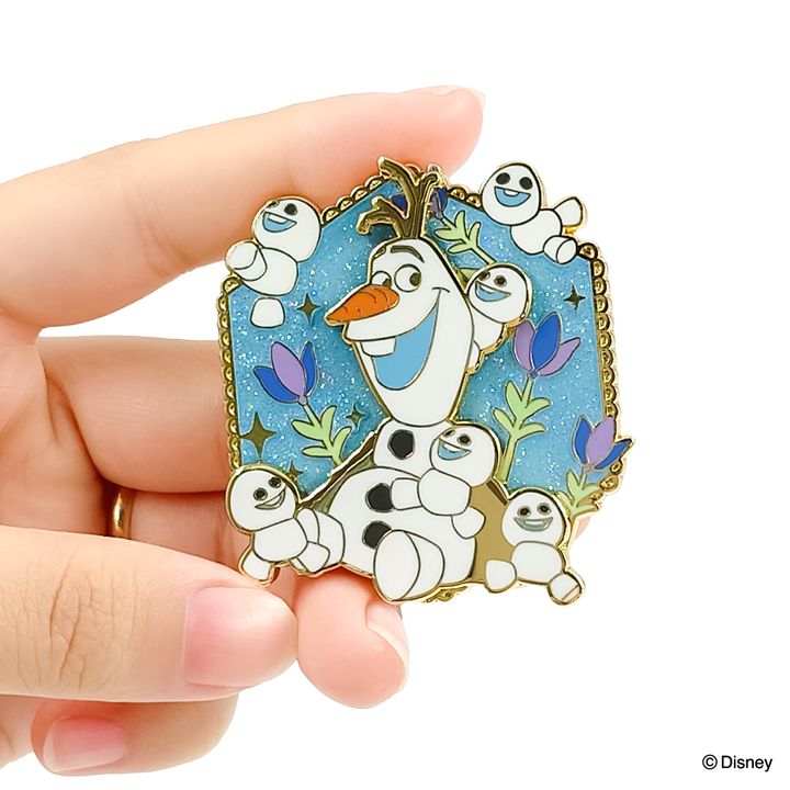 コレクションピンバッジ オラフ＆スノーギース04