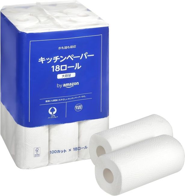 キッチンペーパー 18ロール Amazonより