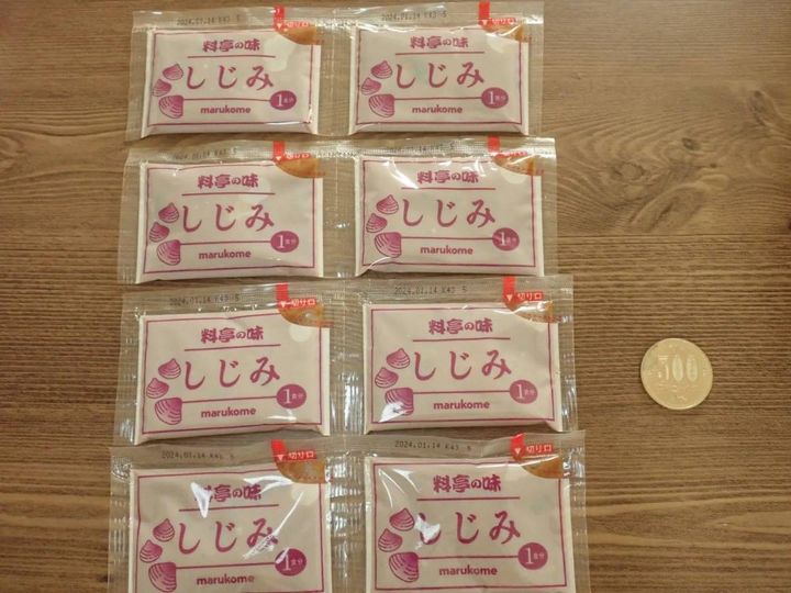 DAISO(ダイソー)：マルコメ 即席生みそ汁 しじみ8P