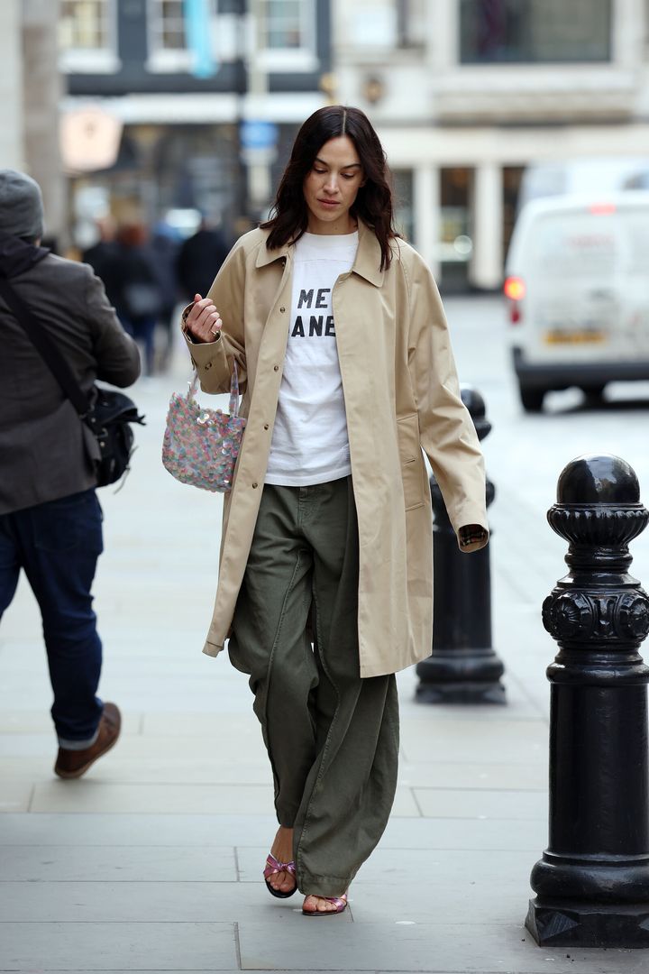 Alexa Chung wearing Burberry in London.jpg