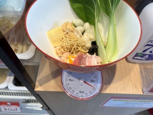 トッピングの具材は量り売り