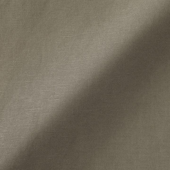 ムジラボ リネンリヨセル ジップアップワークシャツ 生地寄り