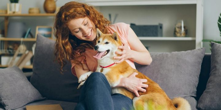 女性は「自分の犬」よりも「見知らぬ犬」に高い声で話しかける