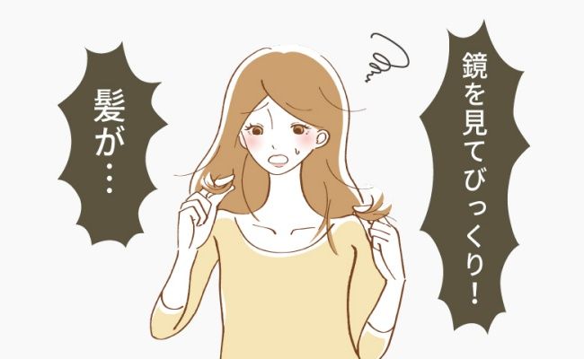 髪がパサパサに