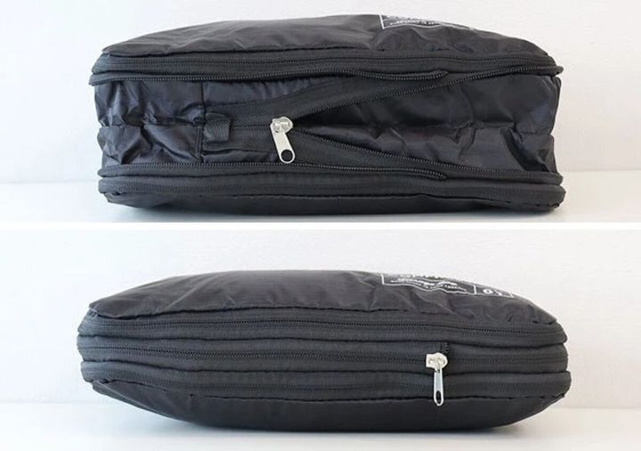 ダイソー 圧縮バッグ（20cm×30cm×7cm） 使用例 比較