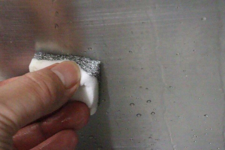 ダイソー シンクお掃除シート＋メラミン（落ち落ちV） 使用例