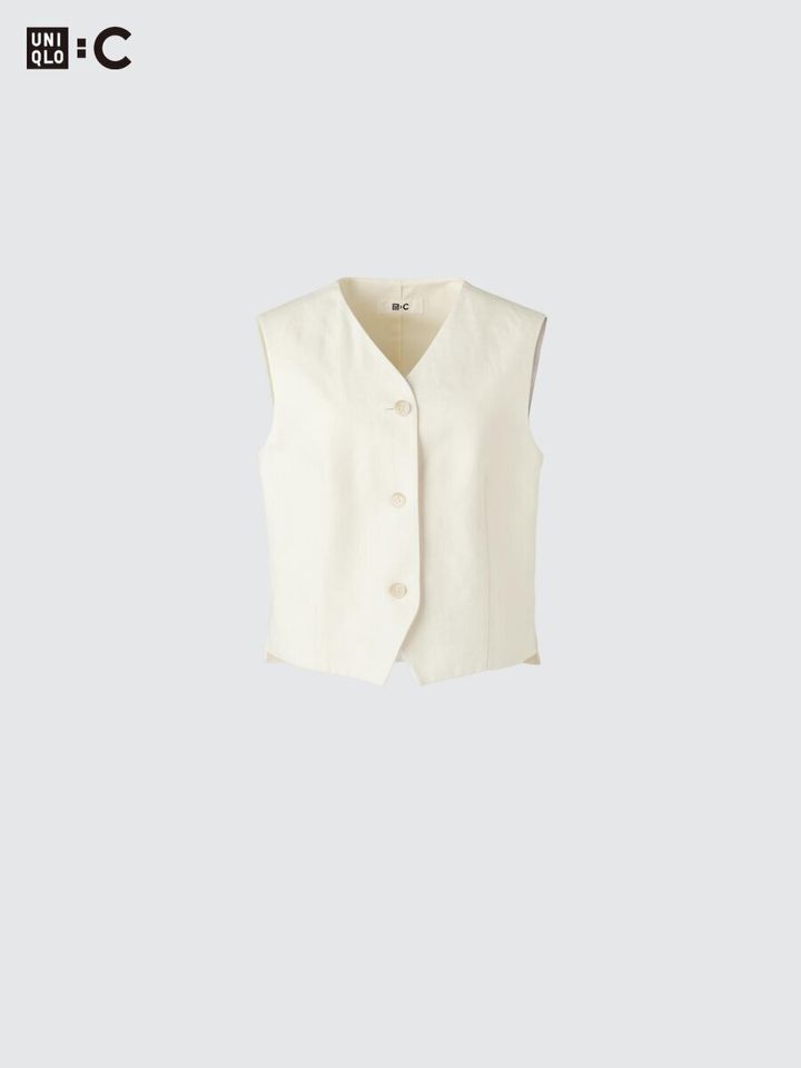 ユニクロのプレミアムリネンベスト