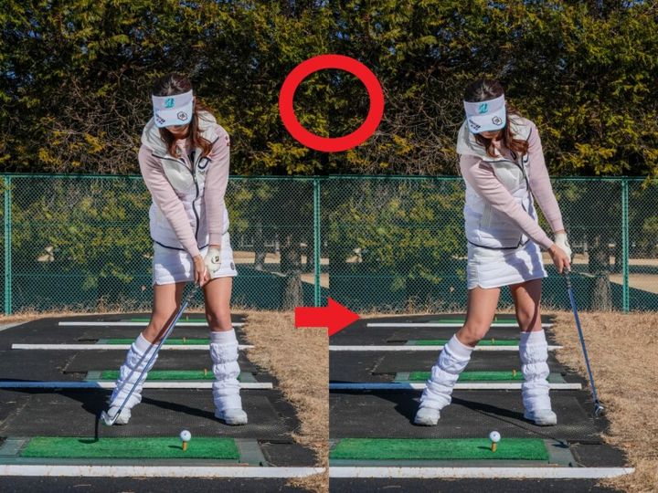 ダフリのミスをすぐに防ぐ！ベタ足でレベルブローにボールをとらえる