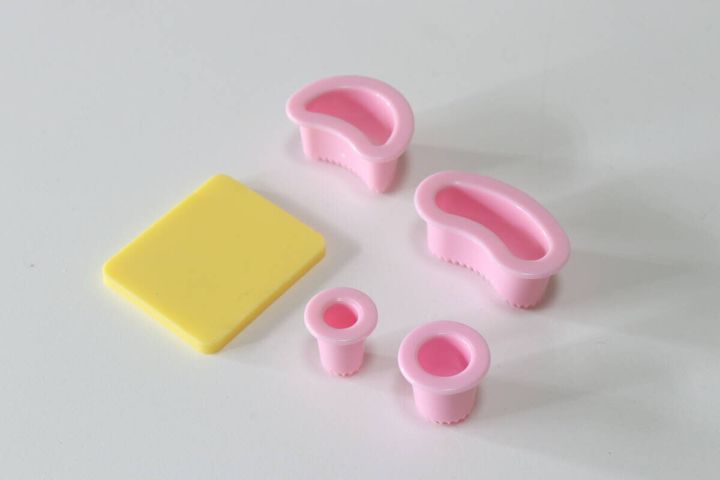 海苔にも使えるおかず抜型 シンプルフェイス 4P