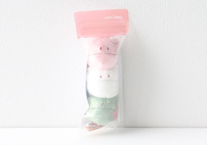 宝島社ムック付録の機動戦士ガンダム春ハロの三色だんごハロ ぬいぐるみチャームBOOK1