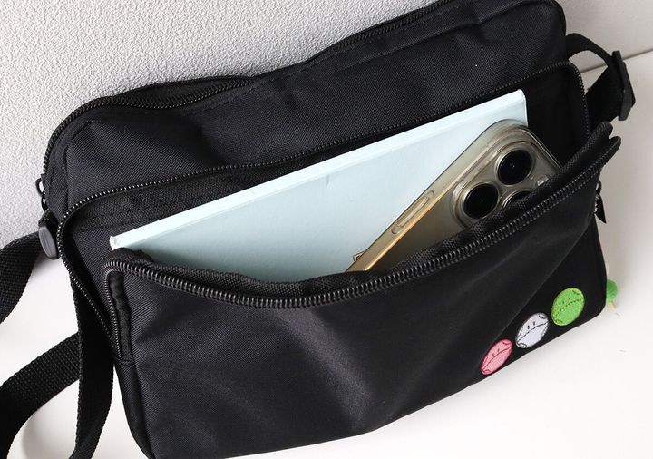 宝島社ムック付録の機動戦士ガンダム春ハロの三色ハロショルダーバッグ＆チャームBOOK4