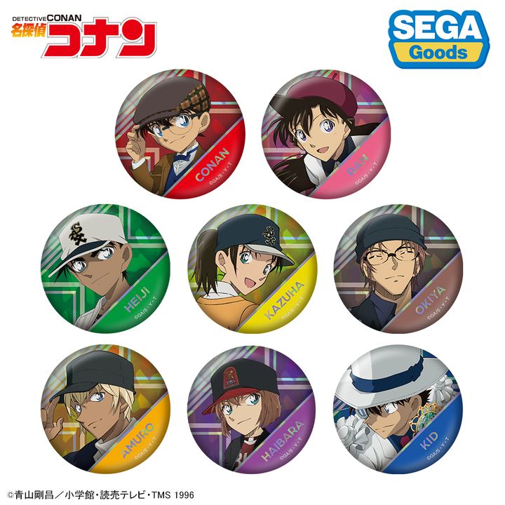 セガ フェイブ「名探偵コナン ビジュアルホログラム缶バッジ Vol.2」