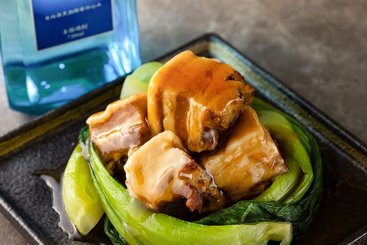 宮崎焼酎“木挽BLUE”を使った豚の角煮