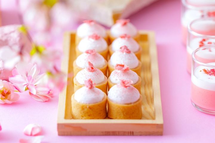 桜風味のタルト