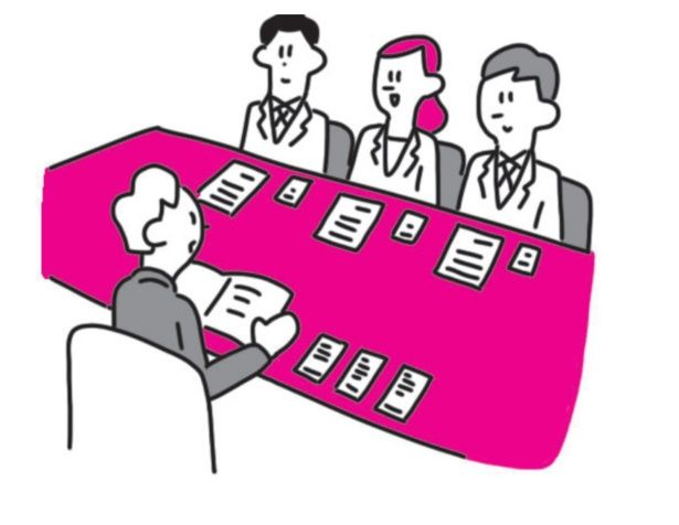 打ち合わせや商談で席に着く際には名刺をしまわないように！また、複数人から名刺をもらった場合は順番に並べよう 出典：『令和版 新社会人が本当に知りたいビジネスマナー大全』