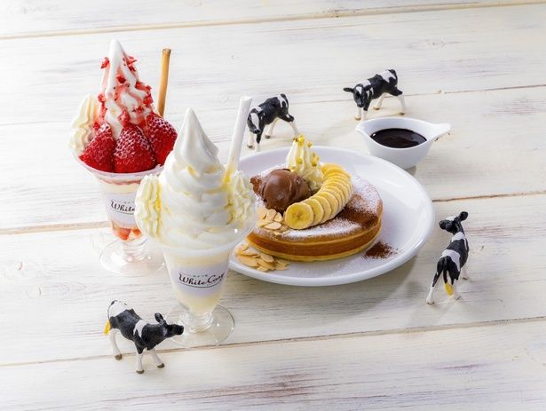 「 ミルク＆パフェ よつ葉ホワイトコージ 」のスイーツ 画像提供：ＫＩＴＴＥ大阪