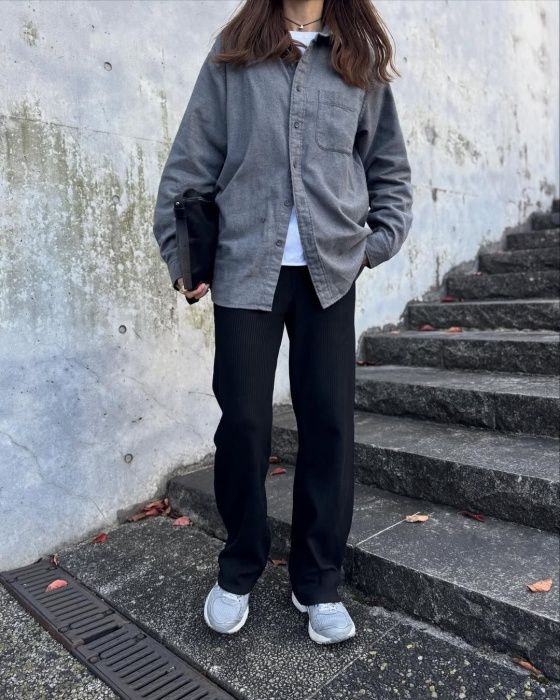 UNIQLO「フランネルシャツ」