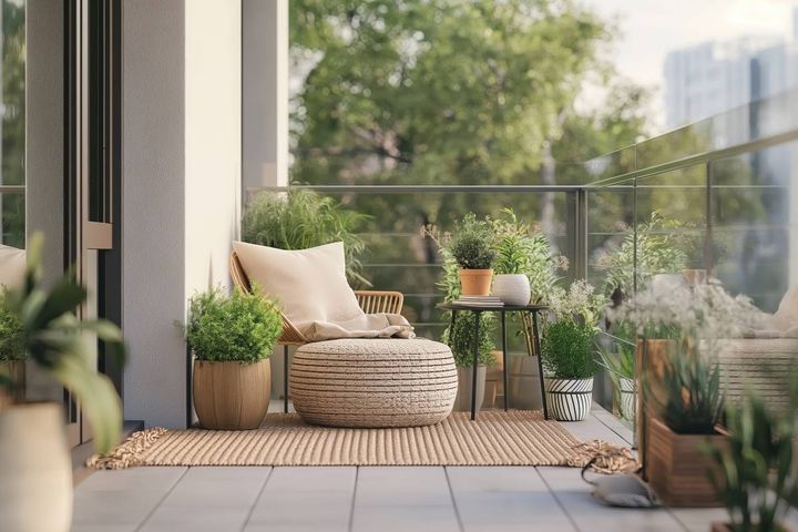 バルコニー 家庭運 上がる 観葉植物