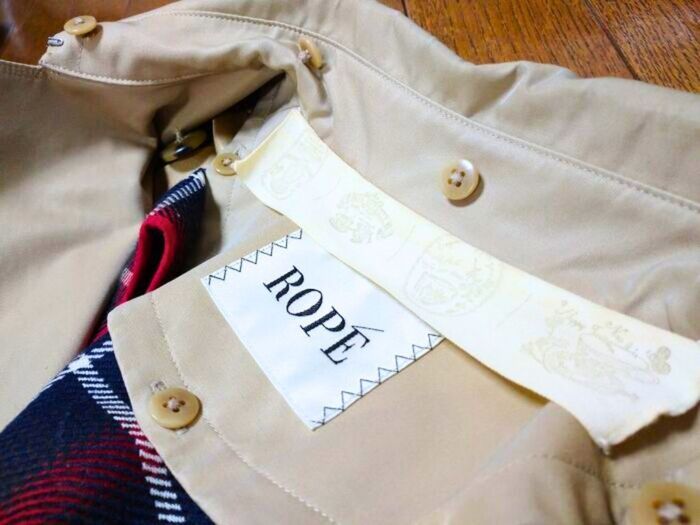 トレンチコートの『襟汚れ』を防ぐためにやっているコト。おしゃれで簡単な方法です♪