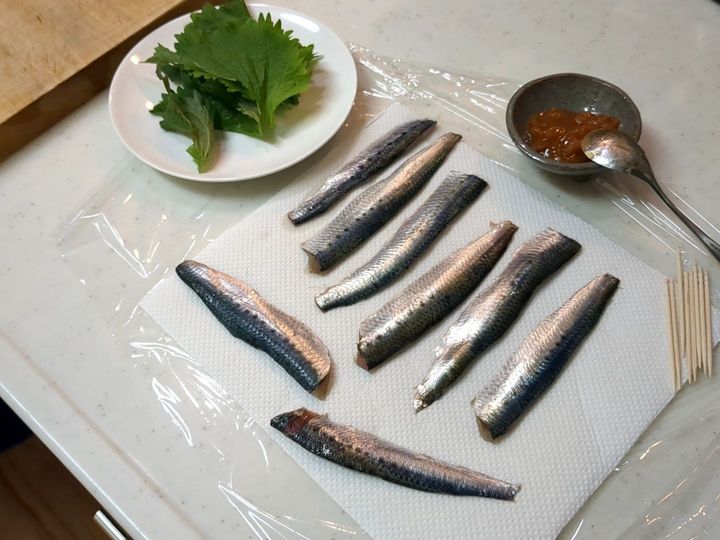イワシの下処理をしましょう
