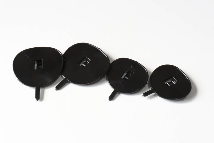 ダイソーのぬい用 うちわ ブラックのパーツ