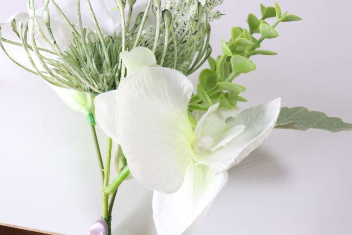 リリーピンクッションブーケ デザイン