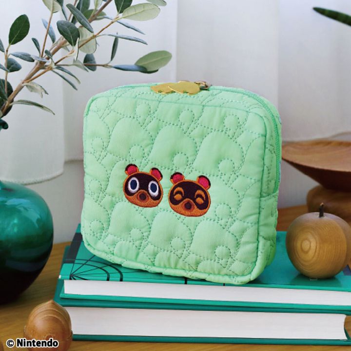 あつまれ どうぶつの森 持ち歩きに便利な葉っぱ柄キルティングデイリーポーチBOOK