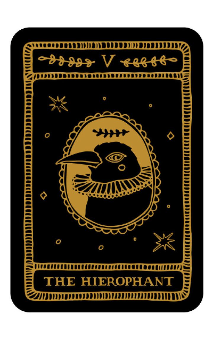タロットカード 法王 イラスト