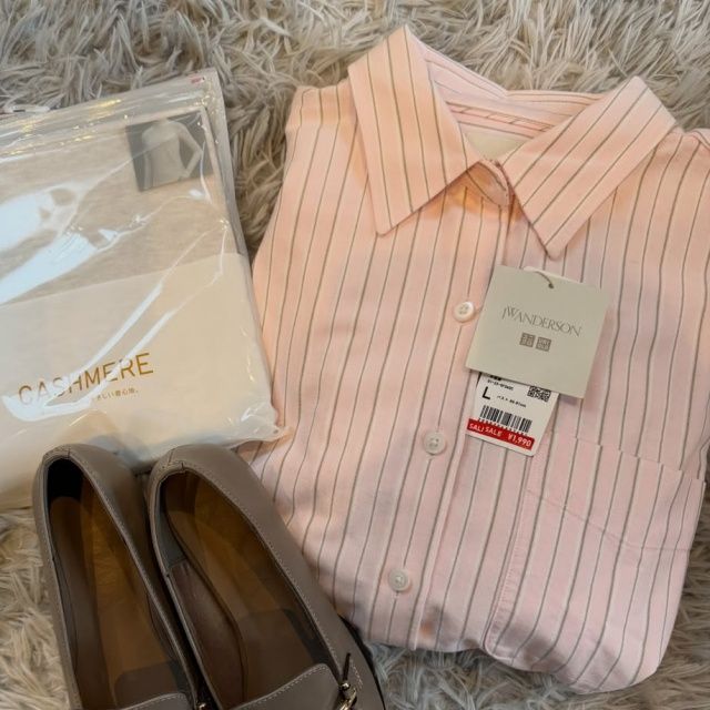 UNIQLO「オックスフォードシャツ/ストライプ」