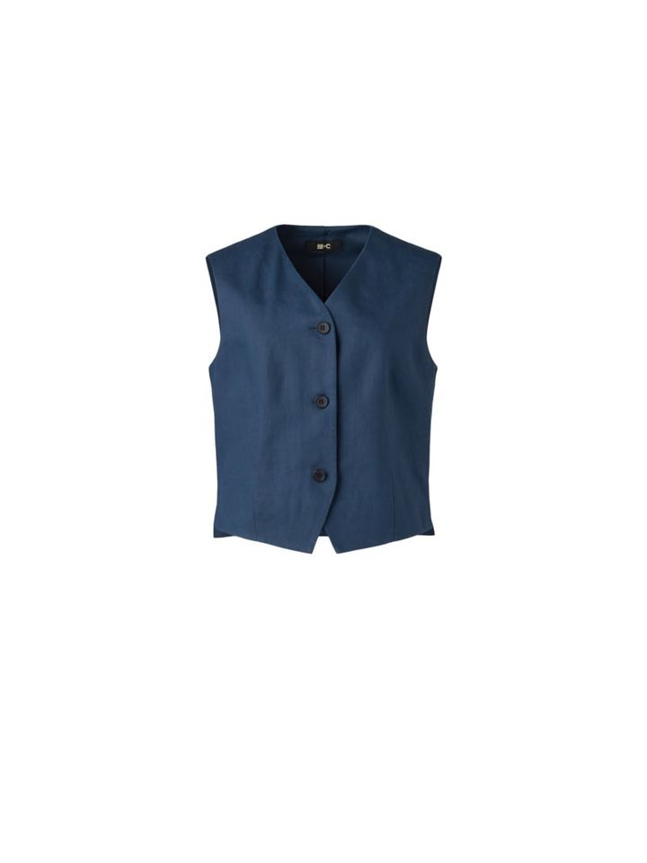 プレミアムリネンベスト￥4,990