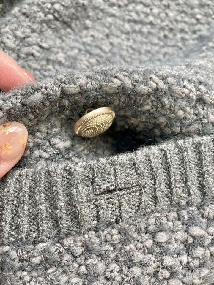 GU ツイーディーニットカーディガン 着用イメージ