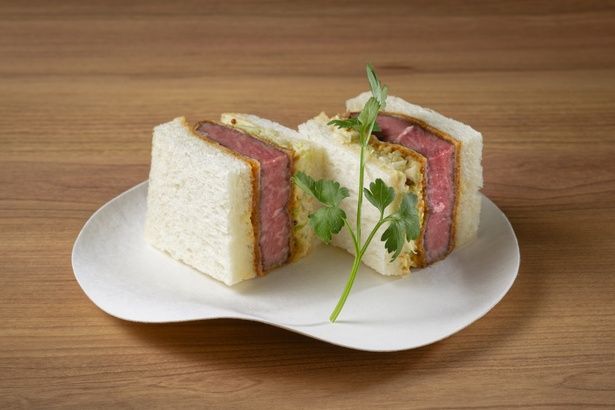 「ウブ」の「松阪牛ビーフカツサンド」