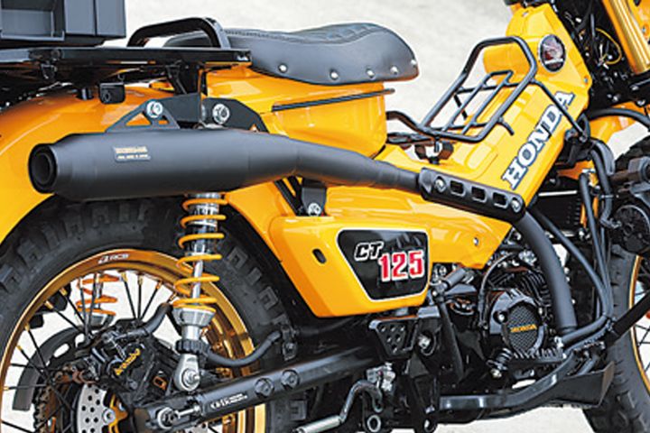 【CT125カスタム】極太タイヤで野山を駆ける！GROM倒立フォーク流用で魅せる「最強のオフ足」