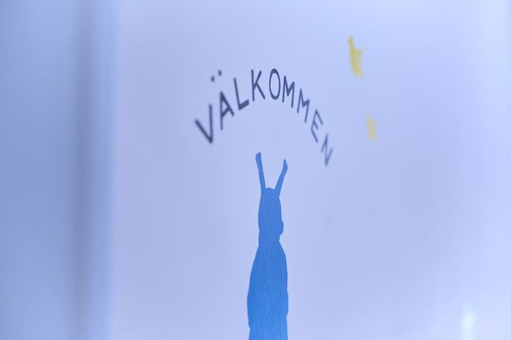 壁のハンドペイント