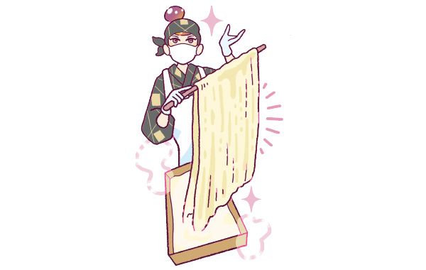 No moreクシュクシュ！ ピンとまぶたを張らせる熟練の湯葉職人