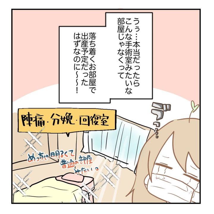 高熱のため隔離分娩室で出産します！／kiki