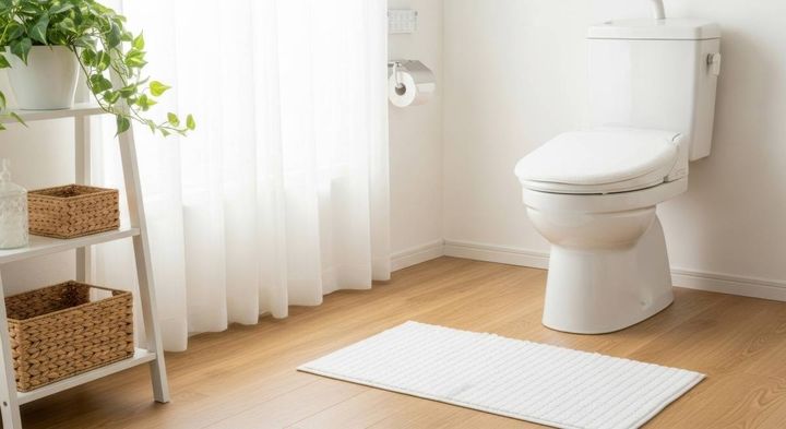 トイレ 家庭運 上がる トイレマット