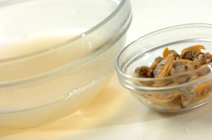 クラムチャウダーの作り方1