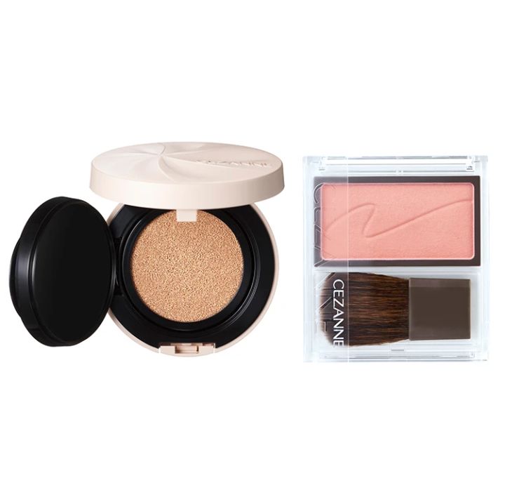 セザンヌ CEZANNE チークブラッシュ セラムクッションファンデーション