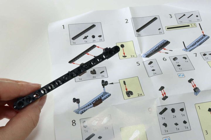 ダイソー ブロック（銃、C） パーツ 組立図 組み立て