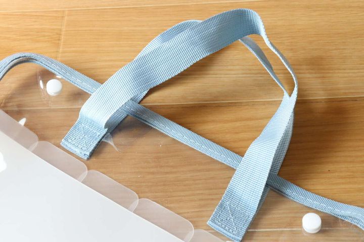 手提げタイプドキュメントファイル（A4、13ポケット、横A） 持ち手