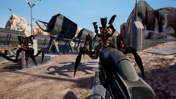 多数のバグとトゥルーパーズが入り乱れる大規模戦闘シーン