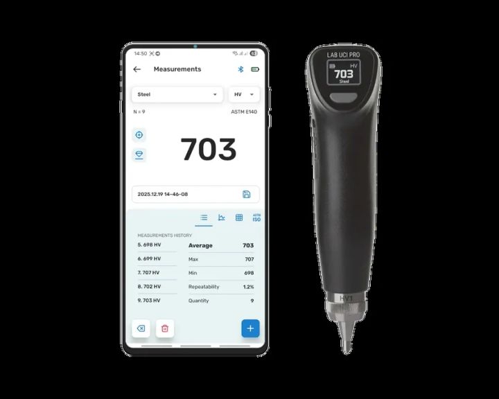 第2世代UCI硬さ計「Lab UCI Pro」の全体デザイン