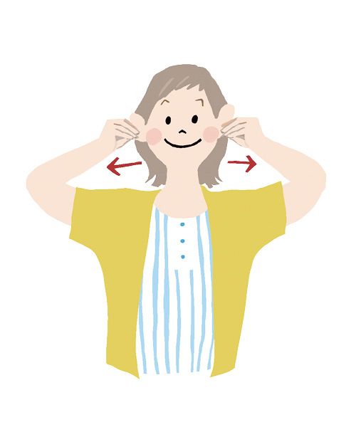 【6】夕方眠くなったときは「耳」を引っ張る