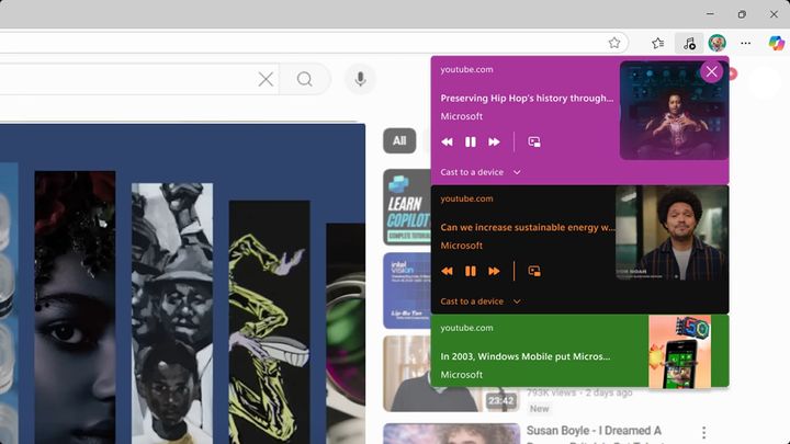 Edge 音源タブ制御