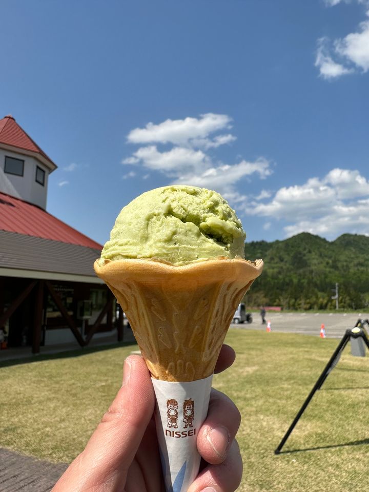 【新潟県】道の駅 漢学の里 しただ「ふきのとうジェラート」