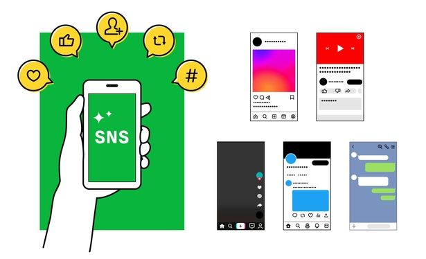 以下に挙げた4つに加え、YouTubeやTikTok(ティックトック)といった動画プラットフォームも普及してきた (C)nowon / PIXTA(ピクスタ)