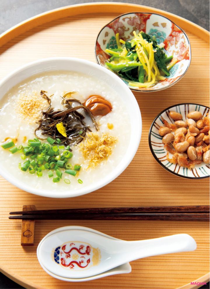 台湾のお粥が食べられるおすすめのお店 粥や 佐藤 和だし粥と小鉢セット